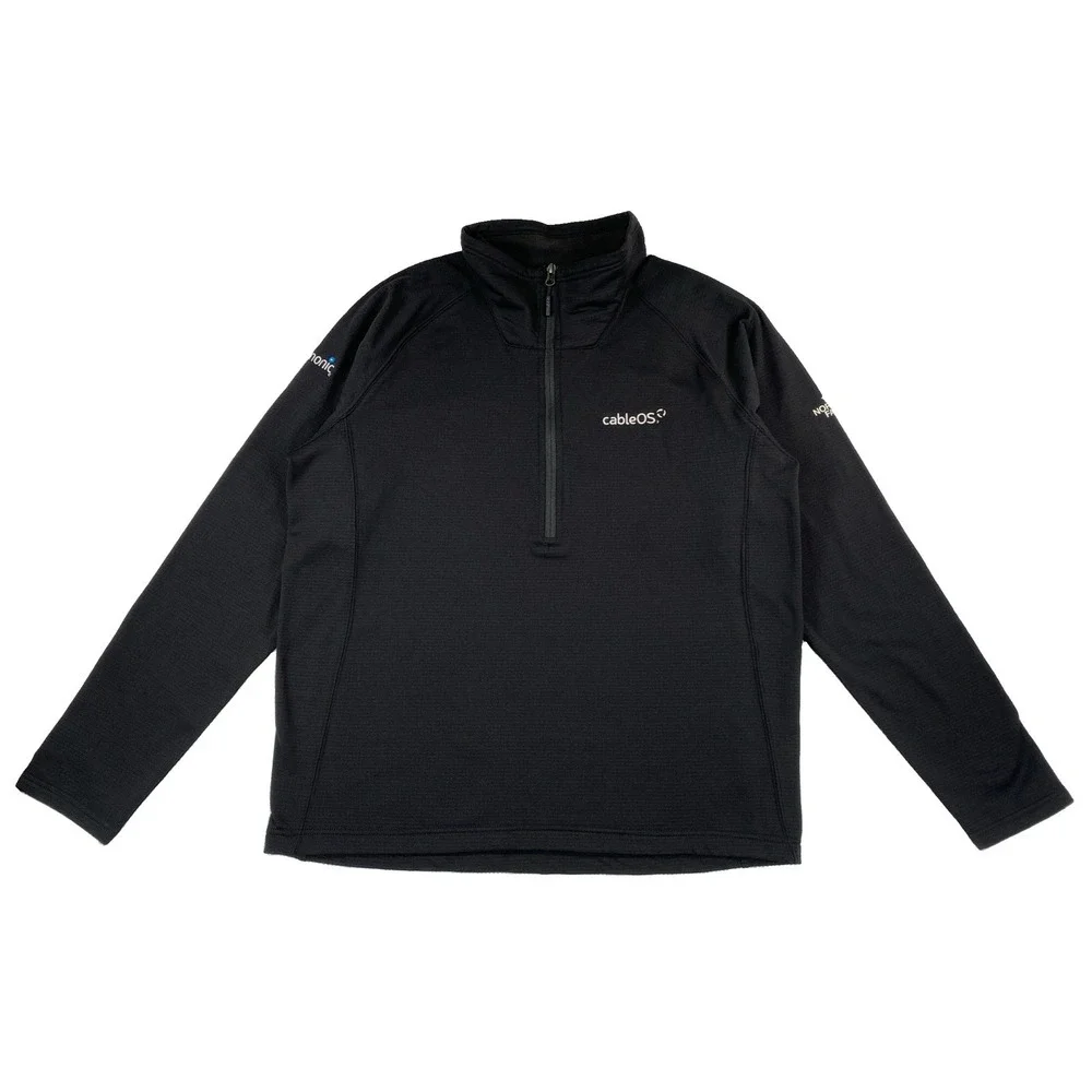 The North Face Mountain Peaks 1/4 Zip Men's XL Black NWT Corp Logos